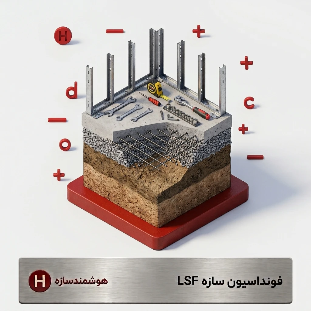 فوندانسیون برای ساختمان ال اس اف