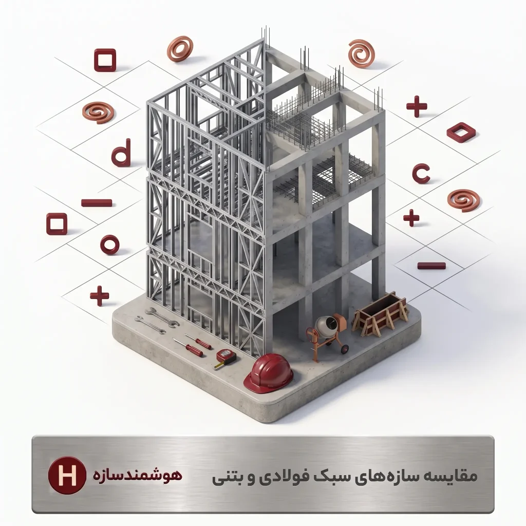 مقایسه سازه ال اس اف و بتنی