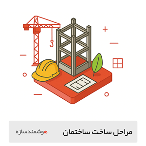 مراحل اجرای ساختمان با سازه فلزی و کلاه ایمنی